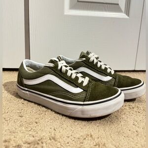 Olive Green Old Skool Vans